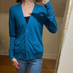 Halogen Teal Women's Cardigan Sweater